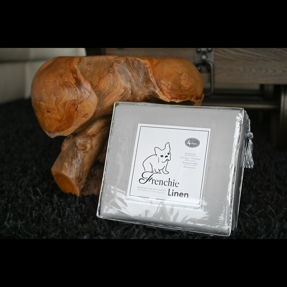 Brand New Frenchie Linen 4 Piece Bedsheet Set
